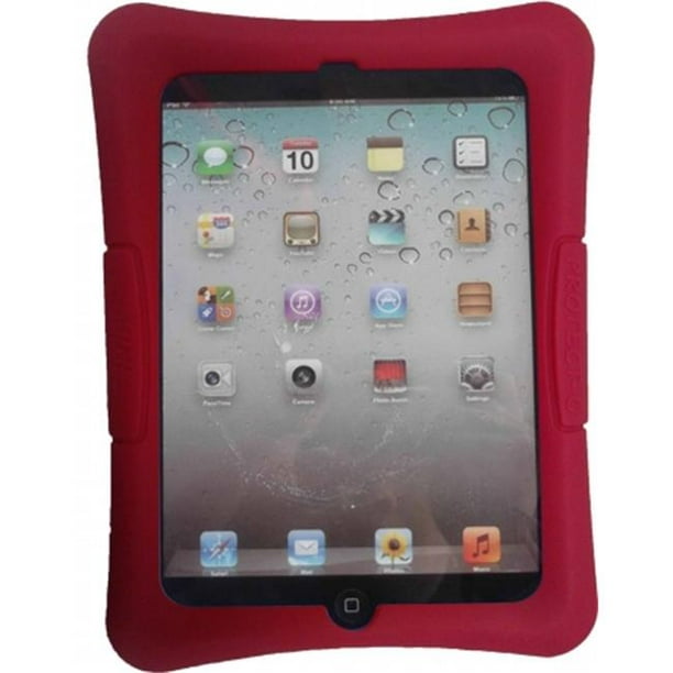 Totally Tablet CK-KIDSCASE-MINI-SL-RED Coque Protectrice en Silicone pour iPad mini et iPad mini 2