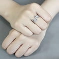 thumbnail image 5 of Stainless Steel Ring AAA GRD CZ Clear DA339 for Women Clear Stone Color Style No Size 8, 5 of 5