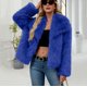 thumbnail image 5 of Chaqueta de abrigo cálida para mujer, de invierno, lisa, con cuello vuelto, 5 of 7
