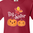 thumbnail image 4 of Inktastic Big Sister Pumpkins with Fall Leaves Youth T-Shirt, 4 of 5
