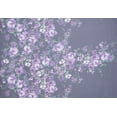 thumbnail image 3 of Zelouf Fresh Garden Roses Print Chiffon  , Sewing, DIY, Crafts Fabric by the Yard, Plum Combo, 3 Yard, 3 of 3