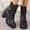 Black, variant on Tponi Womens Winter Boots Women Boots Clearance Size 7.29womens Western Boot Clearance Womens Chelsea Boots Round Toe High Heel Ankle-High Formal Womens Comfort Boots