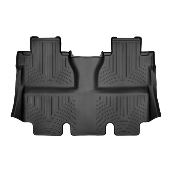 WeatherTech Custom Fit FloorLiners compatible with 2014-2021 Toyota Tundra - 2nd Row, Black