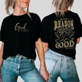 thumbnail image 5 of Christian Double-Sided Shirt – God Is Good Front & Be the Reason Back, Dove Graphic Tee., 5 of 7