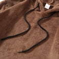 thumbnail image 6 of Men's Hoodies Sweatshirt Loose Long Sleeved Hooded Pullover Casual Solid Color Warm Pullover Jacket Fall Winter, 6 of 8