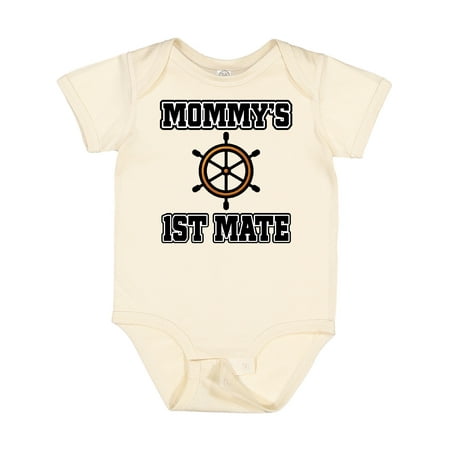 

Inktastic Mommy 1st Mate Sailing Outfit Gift Baby Boy or Baby Girl Bodysuit