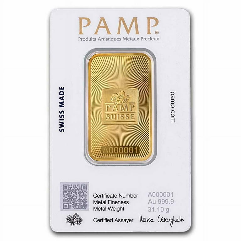 PAMP SUISSE 10.0 OZ 金バー PAMP SUISSE 10.0 OZ 金バー 10 oz Gold Bar PAMP Lady Fortuna