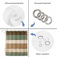 thumbnail image 5 of Farmhouse Sage Green Brown Waterproof Fabric Shower Curtain,Country Vintage Wooden Waterproof Fabric Shower Curtain for Bathroom Curtains Bathtubs Hotel Shower Curtains with 12 Hooks Stall 54x78in, 5 of 8