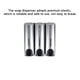 thumbnail image 3 of Dispensador de Jabón Wosthever Triple Accesorios de Baño Blanco, 3 of 5