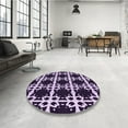 thumbnail image 4 of Ahgly Company Machine Washable Indoor Rectangle Transitional Bright Lilac Purple Area Rugs, 5' x 8', 4 of 7