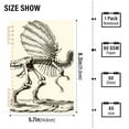 thumbnail image 3 of Dinosaur Skeleton Ring Binder Notebook Journey Note Diary College Ruled Spiral Notebook Study Loose Leaf Paper A5 60 Pages, 3 of 8