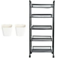 thumbnail image 5 of SUSUchens 5-Tier Stackable Metal Mesh Storage Basket with 360° Wheels, Carbon Steel Fruit Vegetable Organizer for Kitchen Pantry, Fruit Vegetable Produce Basket Storage Organizer, 5 of 9