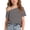 Black, variant on Girls Color Block Striped Tee Tops One Shoulder Short Sleeve Baggy Soft Shirts Summer Casual Bassic Shirts Purple 11 Years