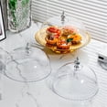 thumbnail image 7 of Basiess Acrylic Cake Dome Cover with Handle, Robust Round Plastic Cake Stand Topper, Dust Proof Display Lid for Desserts Cupcakes, Reusable Food Storage Cover for Parties Weddings Clear2, 7 of 7