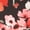 Black/Red, variant on Women's Plus Size Square Neck Short Sleeve Floral Dress