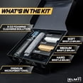 thumbnail image 2 of Kit limpiador de calzado Blackline ELMT negro 8 oz, 3 cepillos y toalla, 2 of 6