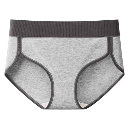 Summer Savings Clearance 2025  Womens Briefs Panties  Women s High Waisted Cotton Hipster Underwear Soft Stretch Panties Moisture Breathable Seamless Panty M-2XL