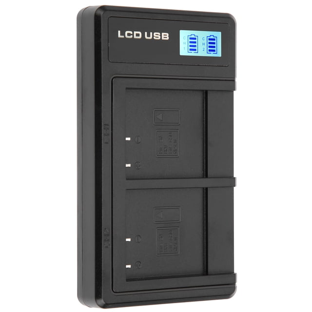 Cargador dual Para cámara Nikou LCD Cargador de batería Para cámara portátil