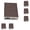B, variant on VetlifeHome Multi sand sponge blocks are detachable, and 6 reusable sponge sandpapers are used for manual polishing of wooden metal furniture