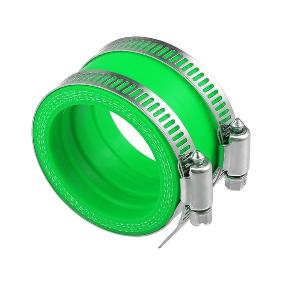 Unique Bargains 45mm ID Green Carburetor Adapter Inlet Intake Pipe Manifold Adapter Boot Sleeve Interface with Clamps
