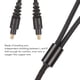 thumbnail image 4 of Cable de Repuesto para Auriculares ANGGREK 35 mm Trenzado con Enchufe Chapado en Oro 39 Pies, 4 of 8