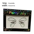 thumbnail image 4 of Seitruly Joyas para los ojos, pegatinas de diamantes de imitación, cuentas de cristal sin pegamento, purpurina, maquillaje facial, joyería, Tratamientos faciales HF-107 Blanco AB, 4 of 6