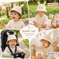 thumbnail image 7 of QSAWXQZ Baby Bucket Hat Breathable Solid Cotton Gauze Sun Hat for Summer Free Size, 7 of 7