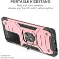 thumbnail image 4 of Case for Samsung Galaxy S21 Ultra 5G, Military Grade Armor Ring Holder Case Ultra Slim Shockproof TPU Bumper Hard PC Case Rotatable Ring Kickstand Cover for Galaxy S21 Ultra 5G - Rose Gold, 4 of 15