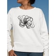 thumbnail image 2 of Common Octopus Sketch Sweatshirt Women -Image by Shutterstock, Female 4X-Large, 2 of 4
