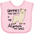 thumbnail image 3 of Inktastic Grammie's You Say Alpaca My Bags Boys or Girls Baby Bib, 3 of 4