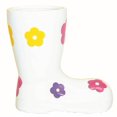 thumbnail image 1 of White Boot With Flowers Planter, 1 of 1