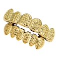 thumbnail image 4 of 18K Hip Hop Dientes Grill Top & Bottom Grill Set Grill Boca Dientes Dorado SM SunniMix Dientes de parrilla de hip hop, 4 of 8