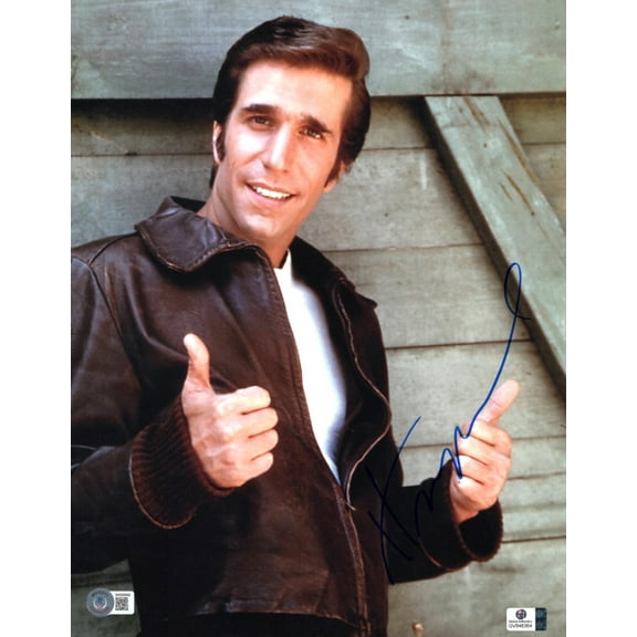 Henry Winkler Signed Autographed 11x14 Photo Happy Days The Fonz BAS BH098968