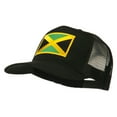 thumbnail image 2 of Jamaica Flag Patched Mesh Cap - Black OSFM, 2 of 5