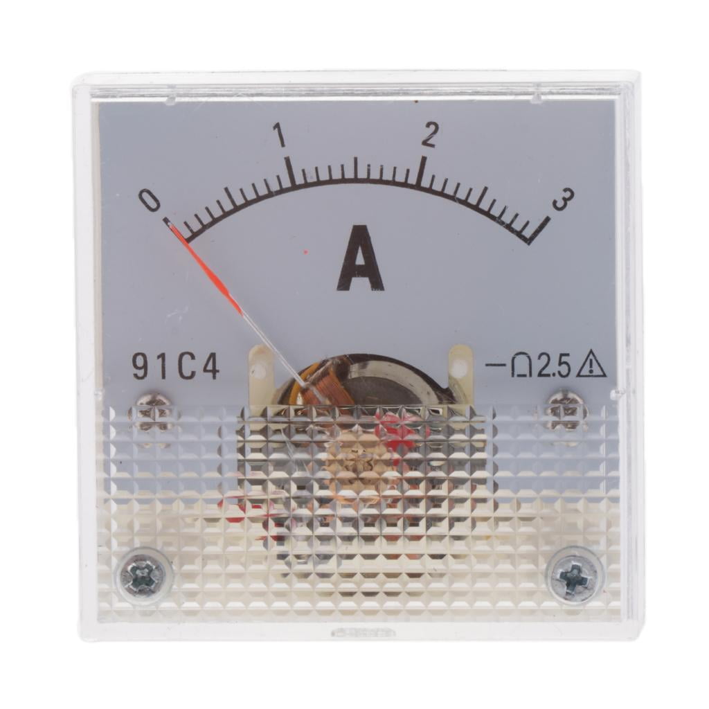 5 Sizes Current Panel Meter DC 010A Ammeter Ampere 03A