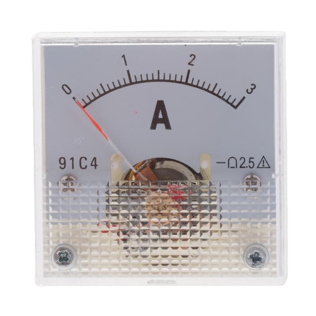 DC Ammeter Analog Panel Meter Amp Meter Current Gauge 2.5% 0-3A
