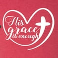 thumbnail image 5 of Wild Bobby His Grace Is Enough Heart Inspirational/Christian Men Premium Tri Blend Tee, Vintage Red, X-Large, 5 of 5