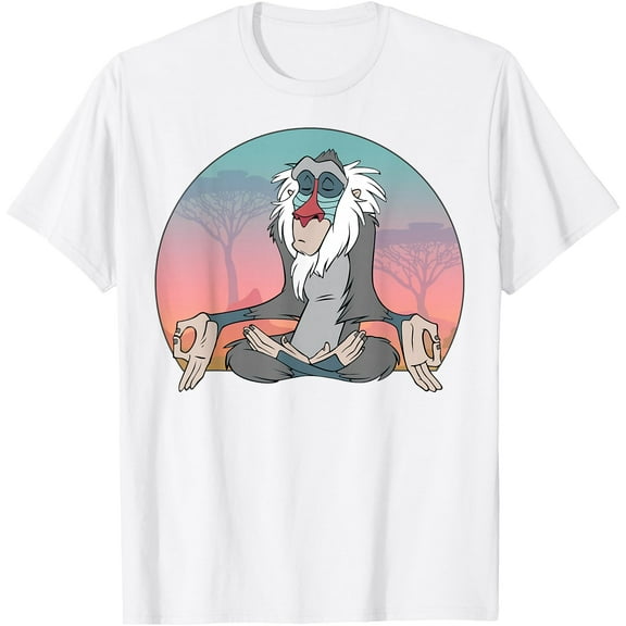 The Lion King Rafiki Meditating DTG Print Unisex T-Shirt