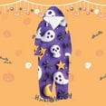 thumbnail image 2 of GPOECD Ensemble de Pyjamas à Capuche Assortis pour la Famille d'Halloween Tenue d'Intérieur Douillette pour Parents et Enfants Tenue Mignonne Imprimée Violet, Enfants-4t, 2 of 3
