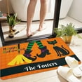 thumbnail image 6 of Halloween Doormat Non-Slip Rubber Doormat with Pumpkin, Witches, Cat, Spooky and Haunted House. Door Mat Outdoor and Indoor Use,15.7x23.6 in Rug with Rubber Backing (Orange 1), 6 of 7