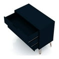 thumbnail image 4 of Manhattan Comfort Rockefeller Modern 3 Drawer Nightstand, Tatiana Midnight Blue, 4 of 8
