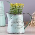 thumbnail image 2 of VANCORE Rustic Mini Metal Flower Vase - French Country Shabby Chic Pitcher-Style Decorative Jug for Flowers and Plants, Farmhouse Home Decor, Green, 2 of 6