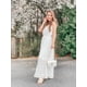 thumbnail image 4 of Vestido PRETTYGARDEN XL Blanco Maxi de Verano con Tirantes Finos, 4 of 5