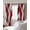 Red, variant on Red White Moire Blackout Curtains for Bedroom/Living Room, Thermal Insulated Kitchen Curtains, Modern Abstract Art Grommet Darkening Window Treatment Drapes 52"x63"x2