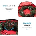 thumbnail image 3 of Christmas Wreath Storage Bag, , Dual Zipper, Durable Handles, Card Slot, Storage Container for , Safe Transportation, 3 of 8