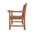 thumbnail image 5 of Malibu Outdoor 3-piece Wood Patio Rectangular Table Dining Set, 5 of 6