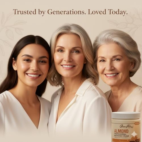 Queen Helene, Almond Scented Massage Cream, 15 oz, Pack of 3