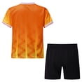 thumbnail image 2 of Alvivi Kids Boys Soccer Jerseys Football Training Shirt Uniform with Shorts Sportwear Sets Orange 7-8, 2 of 7