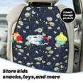 thumbnail image 5 of Pofeuu Daisies Flowers Print 2 Pack PU Leather Kick Mat Back Seat Protector, Universal Car Seat Back Organizer, Waterproof Backseat Protector For Most Car, 5 of 8