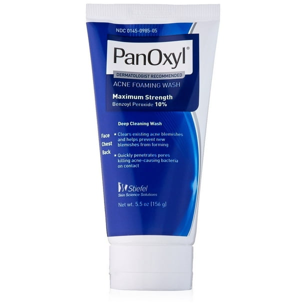 Panoxyl 10 Acne Foaming Wash, 5.5 oz, 3 Count